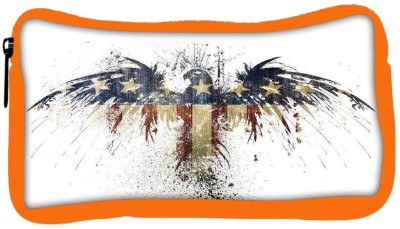 

Snoogg Eco Friendly Canvas Eagle With American Flag Student Pen Pencil Case Coin Purse Pouch Cosmetic Makeup Bag (ORANGE) Pouch(Multicolor)