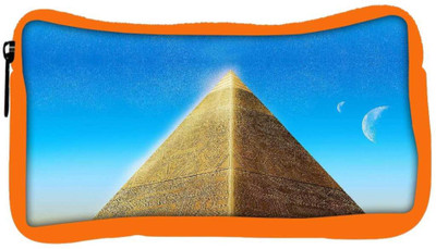 

Snoogg Eco Friendly Canvas Pyramid Moons Student Pen Pencil Case Coin Purse Pouch Cosmetic Makeup Bag (ORANGE) Pouch(Multicolor)