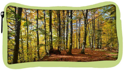 

Snoogg Eco Friendly Canvas Orange Leaves Designer Student Pen Pencil Case Coin Purse Pouch Cosmetic Makeup Bag (GREEN) Pouch(Multicolor)