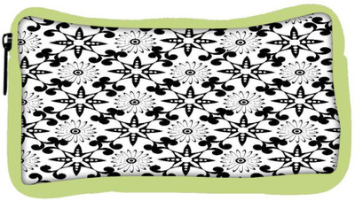 

Snoogg Eco Friendly Canvas White Floral Black Designer Student Pen Pencil Case Coin Purse Pouch Cosmetic Makeup Bag (GREEN) Pouch(Multicolor)