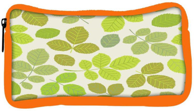 

Snoogg Eco Friendly Canvas Abstract Leaves In Green Designer Student Pen Pencil Case Coin Purse Pouch Cosmetic Makeup Bag (ORANGE) Pouch(Multicolor)
