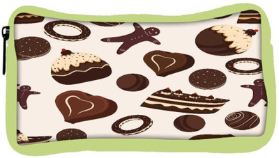 

Snoogg Eco Friendly Canvas Brown Chocolates Designer Student Pen Pencil Case Coin Purse Pouch Cosmetic Makeup Bag (GREEN) Pouch(Multicolor)