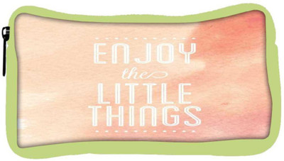 

Snoogg Eco Friendly Canvas Enjoy The Little Things Student Pen Pencil Case Coin Purse Pouch Cosmetic Makeup Bag (GREEN) Pouch(Multicolor)