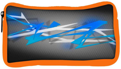 

Snoogg Eco Friendly Canvas Blue Spiky Abstract Background Student Pen Pencil Case Coin Purse Pouch Cosmetic Makeup Bag (ORANGE) Pouch(Multicolor)