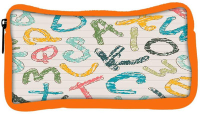 

Snoogg Eco Friendly Canvas Colors Of Alphabets Designer Student Pen Pencil Case Coin Purse Pouch Cosmetic Makeup Bag (ORANGE) Pouch(Multicolor)