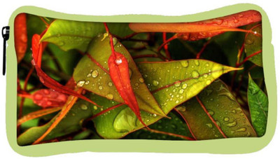 

Snoogg Eco Friendly Canvas Water Drops On Leaf Designer Student Pen Pencil Case Coin Purse Pouch Cosmetic Makeup Bag (GREEN) Pouch(Multicolor)