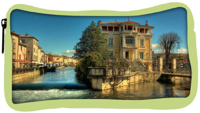 

Snoogg Eco Friendly Canvas Water And House Designer Student Pen Pencil Case Coin Purse Pouch Cosmetic Makeup Bag (GREEN) Pouch(Multicolor)