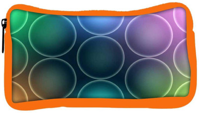 

Snoogg Eco Friendly Canvas Colorful Bubbles Designer Student Pen Pencil Case Coin Purse Pouch Cosmetic Makeup Bag (ORANGE) Pouch(Multicolor)