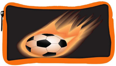 

Snoogg Eco Friendly Canvas Soccer Fire Student Pen Pencil Case Coin Purse Pouch Cosmetic Makeup Bag (ORANGE) Pouch(Multicolor)