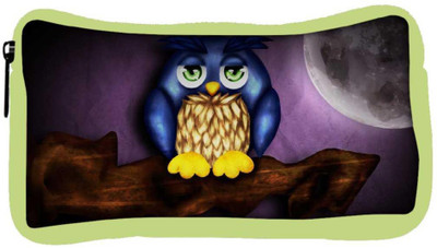 

Snoogg Eco Friendly Canvas Cute Owl Designer Student Pen Pencil Case Coin Purse Pouch Cosmetic Makeup Bag (GREEN) Pouch(Multicolor)