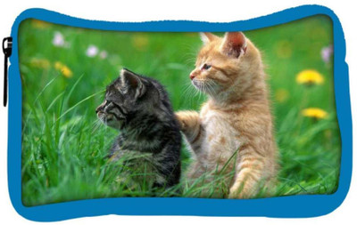 

Snoogg Eco Friendly Canvas Pair Of Cats Designer Student Pen Pencil Case Coin Purse Pouch Cosmetic Makeup Bag (BLUE) Pouch(Multicolor)