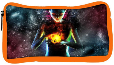 

Snoogg Eco Friendly Canvas Fire Women Designer Student Pen Pencil Case Coin Purse Pouch Cosmetic Makeup Bag (ORANGE) Pouch(Multicolor)