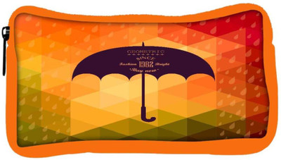 

Snoogg Eco Friendly Canvas Retro Umbrella Symbol On Hipster Background Made Of Triangles Retro Backgro Student Pen Pencil Case Coin Purse Pouch Cosmetic Makeup Bag (ORANGE) Pouch(Multicolor)
