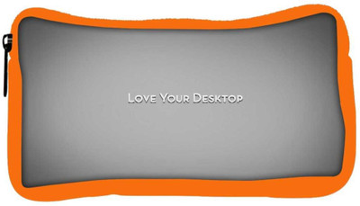 

Snoogg Eco Friendly Canvas Love Your Desktop Grey Designer Student Pen Pencil Case Coin Purse Pouch Cosmetic Makeup Bag (ORANGE) Pouch(Multicolor)