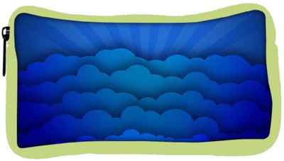 

Snoogg Eco Friendly Canvas Blue Clouds Designer Student Pen Pencil Case Coin Purse Pouch Cosmetic Makeup Bag (GREEN) Pouch(Multicolor)