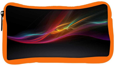 

Snoogg Eco Friendly Canvas Black Background Design Designer Student Pen Pencil Case Coin Purse Pouch Cosmetic Makeup Bag (ORANGE) Pouch(Multicolor)