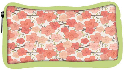 

Snoogg Eco Friendly Canvas Pink Flower Pattern Student Pen Pencil Case Coin Purse Pouch Cosmetic Makeup Bag (GREEN) Pouch(Multicolor)