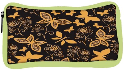 

Snoogg Eco Friendly Canvas Golden Butterfly Designer Student Pen Pencil Case Coin Purse Pouch Cosmetic Makeup Bag (GREEN) Pouch(Multicolor)