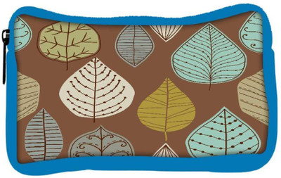 

Snoogg Eco Friendly Canvas Colorful Leaves Brown Designer Student Pen Pencil Case Coin Purse Pouch Cosmetic Makeup Bag (BLUE) Pouch(Multicolor)