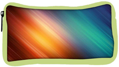 

Snoogg Eco Friendly Canvas Abstract Rays Of Color Designer Student Pen Pencil Case Coin Purse Pouch Cosmetic Makeup Bag (GREEN) Pouch(Multicolor)