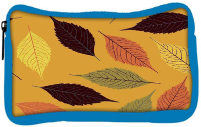 

Snoogg Eco Friendly Canvas Cream Pattern Leaves Designer Student Pen Pencil Case Coin Purse Pouch Cosmetic Makeup Bag (BLUE) Pouch(Multicolor)
