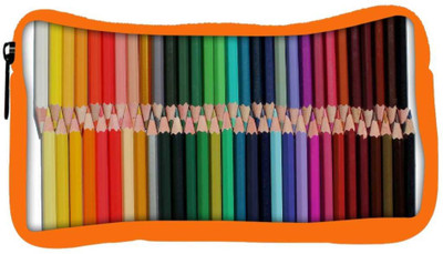 

Snoogg Eco Friendly Canvas Colored Pencils Designer Student Pen Pencil Case Coin Purse Pouch Cosmetic Makeup Bag (ORANGE) Pouch(Multicolor)