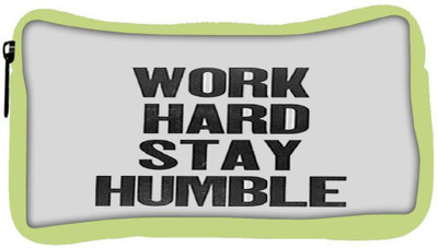 

Snoogg Eco Friendly Canvas Work Hard Stay Humble Student Pen Pencil Case Coin Purse Pouch Cosmetic Makeup Bag (GREEN) Pouch(Multicolor)