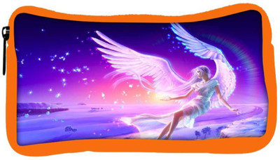 

Snoogg Eco Friendly Canvas Angels Fantasy Designer Student Pen Pencil Case Coin Purse Pouch Cosmetic Makeup Bag (ORANGE) Pouch(Multicolor)