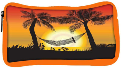

Snoogg Eco Friendly Canvas Summer Illustration Student Pen Pencil Case Coin Purse Pouch Cosmetic Makeup Bag (ORANGE) Pouch(Multicolor)
