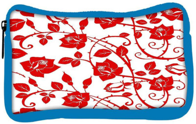 

Snoogg Eco Friendly Canvas Red Roses And Leaves Designer Student Pen Pencil Case Coin Purse Pouch Cosmetic Makeup Bag (BLUE) Pouch(Multicolor)