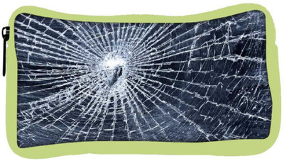 

Snoogg Eco Friendly Canvas Cracked Screen Student Pen Pencil Case Coin Purse Pouch Cosmetic Makeup Bag (GREEN) Pouch(Multicolor)