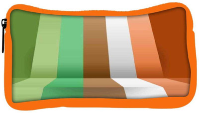 

Snoogg Eco Friendly Canvas 3D Layer Lines 2392 Student Pen Pencil Case Coin Purse Pouch Cosmetic Makeup Bag (ORANGE) Pouch(Multicolor)