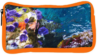 

Snoogg Eco Friendly Canvas Abstract Underwater Student Pen Pencil Case Coin Purse Pouch Cosmetic Makeup Bag (ORANGE) Pouch(Multicolor)