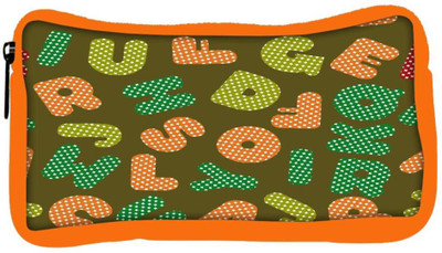 

Snoogg Eco Friendly Canvas Dotted Alphabets Designer Student Pen Pencil Case Coin Purse Pouch Cosmetic Makeup Bag (ORANGE) Pouch(Multicolor)