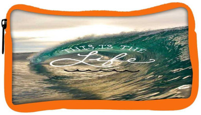

Snoogg Eco Friendly Canvas Beach Wave Life Student Pen Pencil Case Coin Purse Pouch Cosmetic Makeup Bag (ORANGE) Pouch(Multicolor)