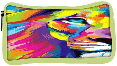 

Snoogg Eco Friendly Canvas Lion Paint Student Pen Pencil Case Coin Purse Pouch Cosmetic Makeup Bag (GREEN) Pouch(Multicolor)