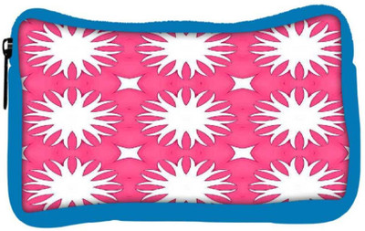

Snoogg Eco Friendly Canvas Abstract White Pink Pattern Designer Student Pen Pencil Case Coin Purse Pouch Cosmetic Makeup Bag (BLUE) Pouch(Multicolor)