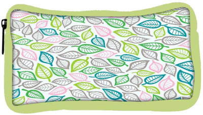 

Snoogg Eco Friendly Canvas Colorful Leaves Designer Student Pen Pencil Case Coin Purse Pouch Cosmetic Makeup Bag (GREEN) Pouch(Multicolor)