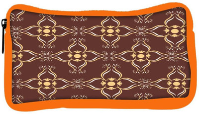 

Snoogg Eco Friendly Canvas Abstract Brown Designer Student Pen Pencil Case Coin Purse Pouch Cosmetic Makeup Bag (ORANGE) Pouch(Multicolor)