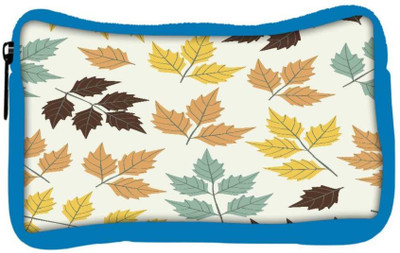 

Snoogg Eco Friendly Canvas Colorful Leaves Designer Student Pen Pencil Case Coin Purse Pouch Cosmetic Makeup Bag (BLUE) Pouch(Multicolor)