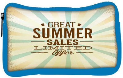 

Snoogg Eco Friendly Canvas Summer Vector Illustration Student Pen Pencil Case Coin Purse Pouch Cosmetic Makeup Bag (BLUE) Pouch(Multicolor)