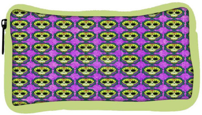 

Snoogg Eco Friendly Canvas Skull Purple Pattern Student Pen Pencil Case Coin Purse Pouch Cosmetic Makeup Bag (GREEN) Pouch(Multicolor)