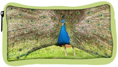 

Snoogg Eco Friendly Canvas Colorful Peacock Student Pen Pencil Case Coin Purse Pouch Cosmetic Makeup Bag (GREEN) Pouch(Multicolor)