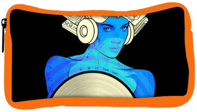 

Snoogg Eco Friendly Canvas Music Maam Designer Student Pen Pencil Case Coin Purse Pouch Cosmetic Makeup Bag (ORANGE) Pouch(Multicolor)