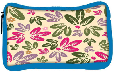 

Snoogg Eco Friendly Canvas Multicolor Leaves Designer Student Pen Pencil Case Coin Purse Pouch Cosmetic Makeup Bag (BLUE) Pouch(Multicolor)