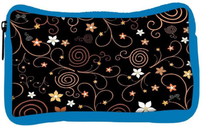 

Snoogg Eco Friendly Canvas Abstract Colorful Flowers Designer Student Pen Pencil Case Coin Purse Pouch Cosmetic Makeup Bag (BLUE) Pouch(Multicolor)