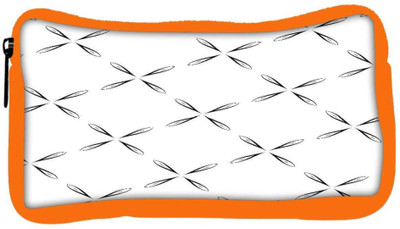 

Snoogg Eco Friendly Canvas Four Layered Patetrn Designer Student Pen Pencil Case Coin Purse Pouch Cosmetic Makeup Bag (ORANGE) Pouch(Multicolor)