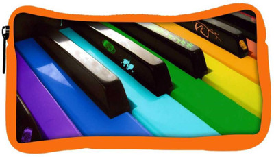 

Snoogg Eco Friendly Canvas Colorful Piano Keyboard Music Designer Student Pen Pencil Case Coin Purse Pouch Cosmetic Makeup Bag (ORANGE) Pouch(Multicolor)