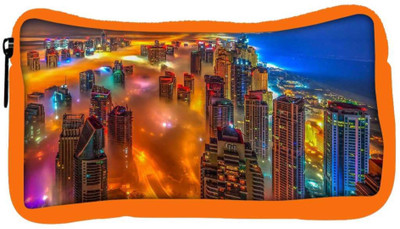 

Snoogg Eco Friendly Canvas Colorful City Designer Student Pen Pencil Case Coin Purse Pouch Cosmetic Makeup Bag (ORANGE) Pouch(Multicolor)
