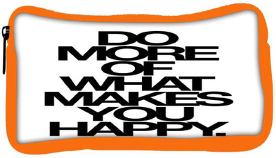 

Snoogg Eco Friendly Canvas Do More Of What Makes You Happy Student Pen Pencil Case Coin Purse Pouch Cosmetic Makeup Bag (ORANGE) Pouch(Multicolor)